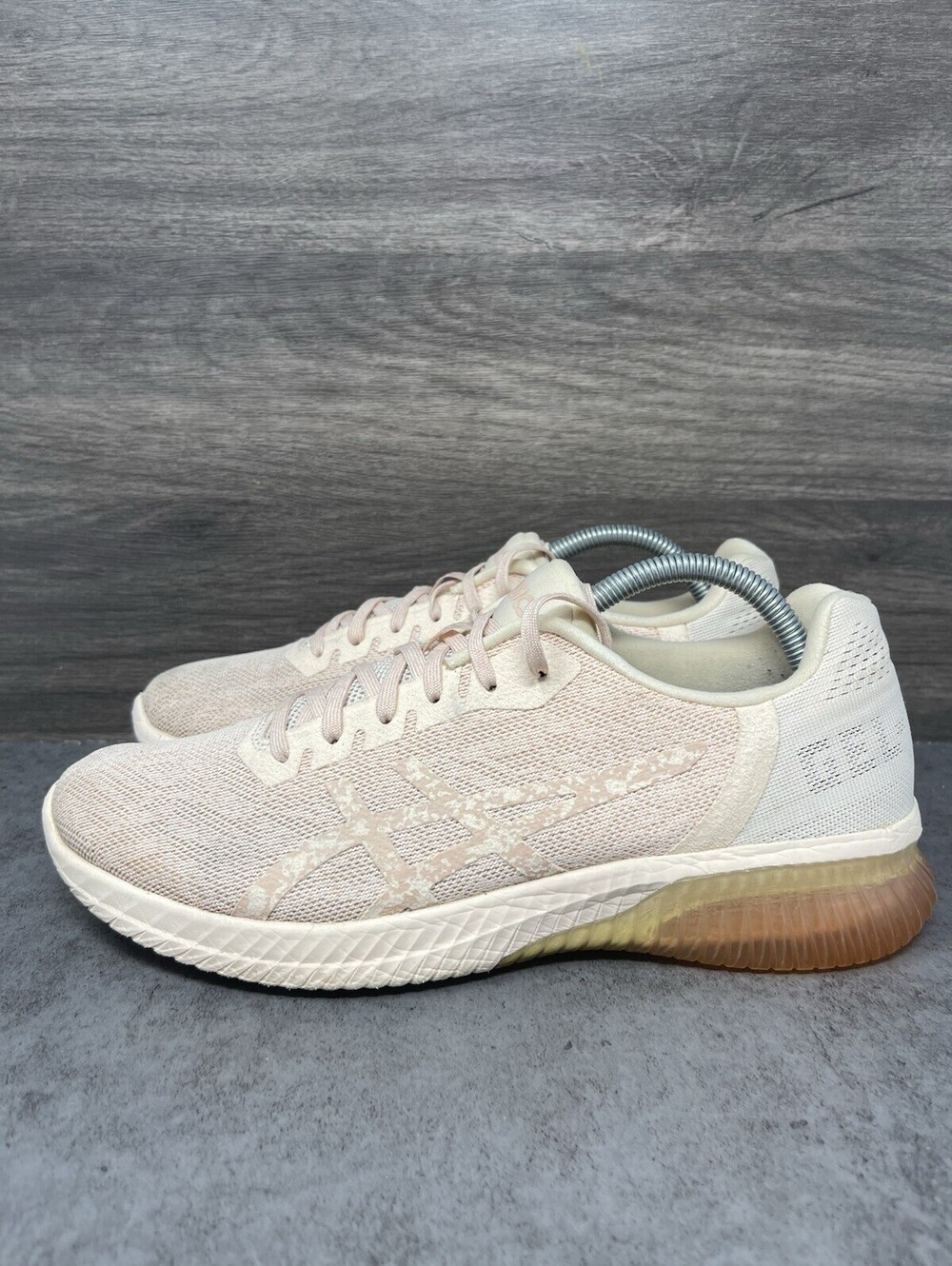 Asics Gel Kenun Running Shoes Womens Size 10 Neutral Pink Athletic Sneaker